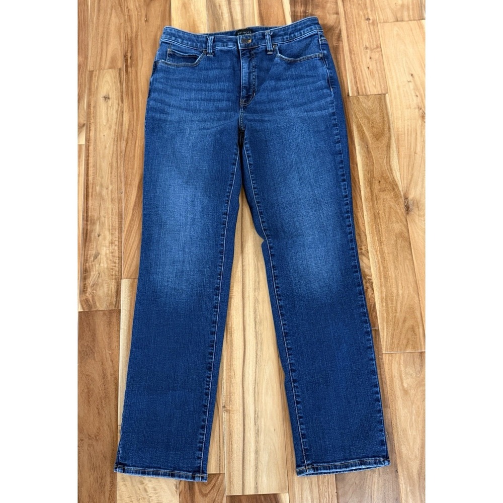 Womens Size 8 Talbots Straight Leg‎ Jeans Stetchy